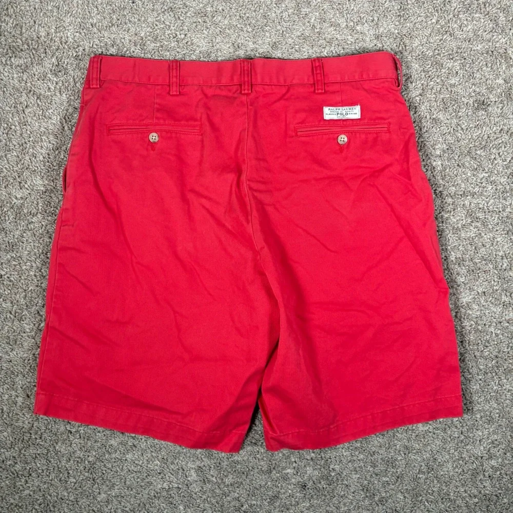 Polo Ralph Lauren Prospect Pant‎ Red Cotton Twill Chino Shorts Mens 36